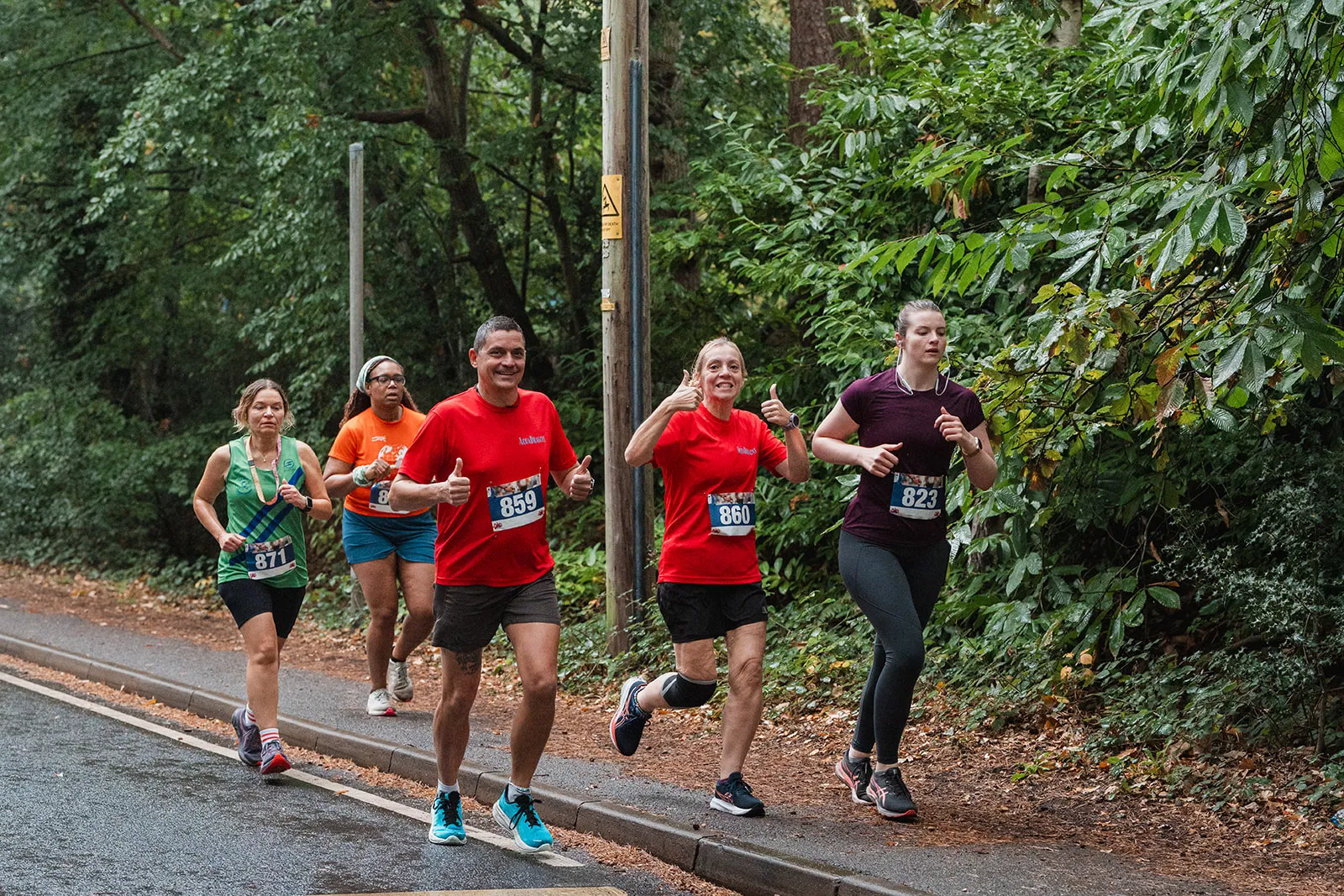Runners on Course